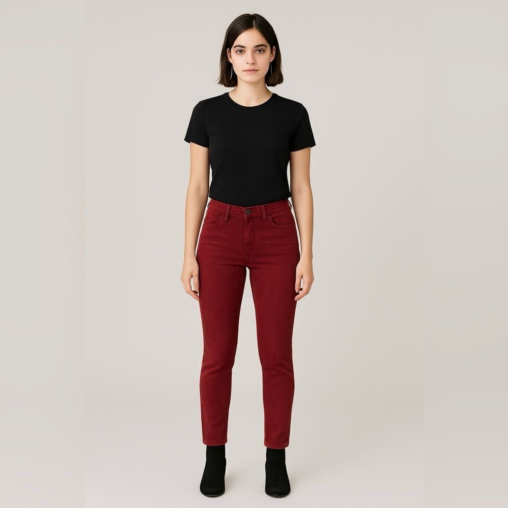 Big Star Alex Skinny Jeans Maroon Red 27” Waist Streetwear